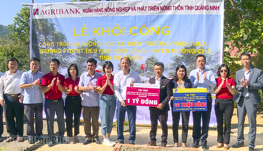 Hơn 1 tỷ đồng hỗ trợ xây dựng điểm trường Nậm Chua