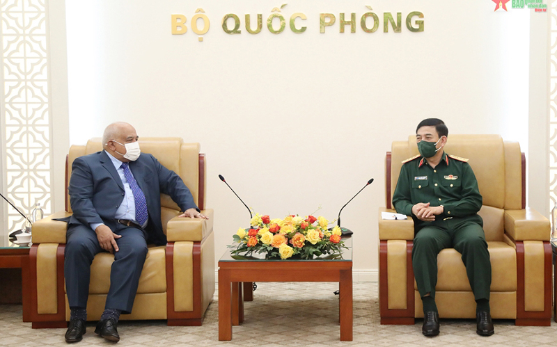 Đại tướng Phan Văn Giang tiếp Đại sứ đặc mệnh toàn quyền Cộng hòa Cuba tại Việt Nam