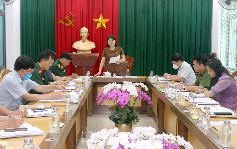Ban Pháp chế HĐND tỉnh giám sát chuyên đề tại thành phố Điện Biên Phủ