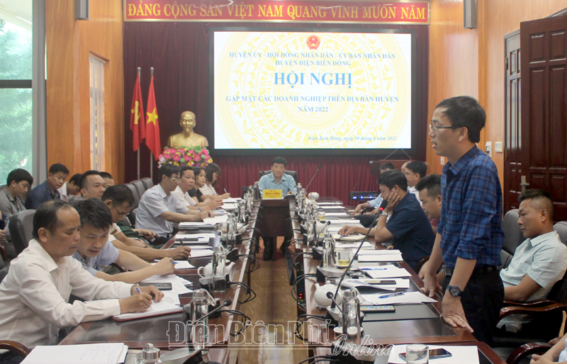 Huyện Điện Biên Đông gặp mặt, tháo gỡ khó khăn cho các doanh nghiệp