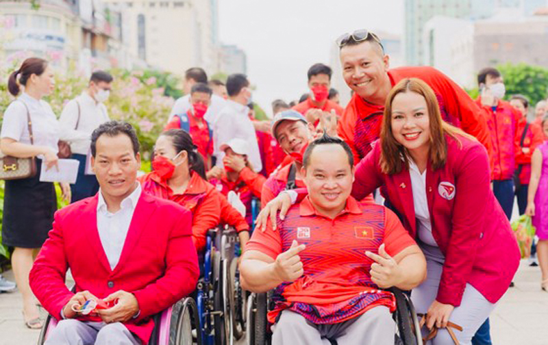 Đoàn thể thao người khuyết tật Việt Nam lên đường dự ASEAN Para Games 11