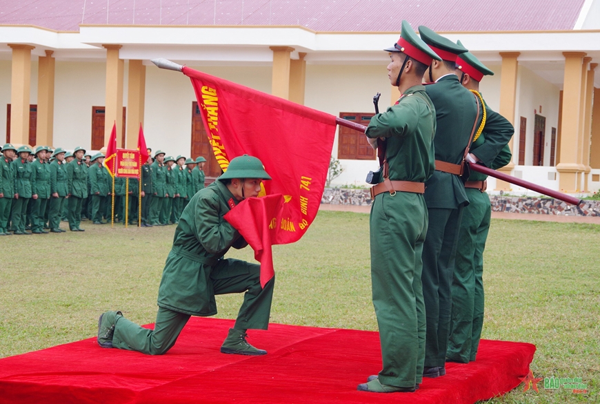 Điện Biên tiễn quân nhân hoàn thành nghĩa vụ quân sự