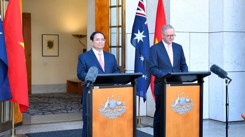 Tuyên bố chung về việc nâng cấp quan hệ lên Đối tác chiến lược toàn diện giữa Việt Nam và Australia
