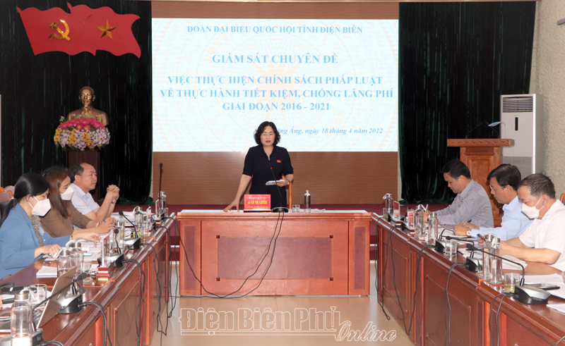 Đoàn ĐBQH tỉnh giám sát chuyên đề tại huyện Mường Ảng, Tuần Giáo