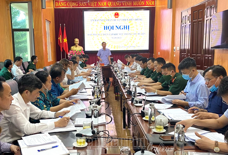 Điện Biên Đông chuẩn bị diễn tập khu vực phòng thủ huyện năm 2022
