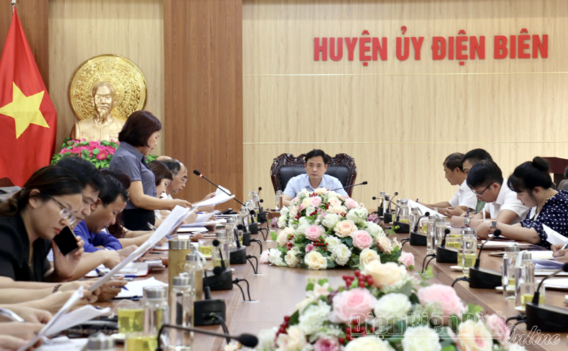 Ban Chỉ đạo 35 huyện Điện Biên sơ kết 6 tháng đầu năm 