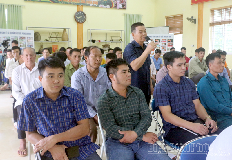 Đại biểu HĐND tỉnh tiếp xúc cử tri huyện Mường Ảng