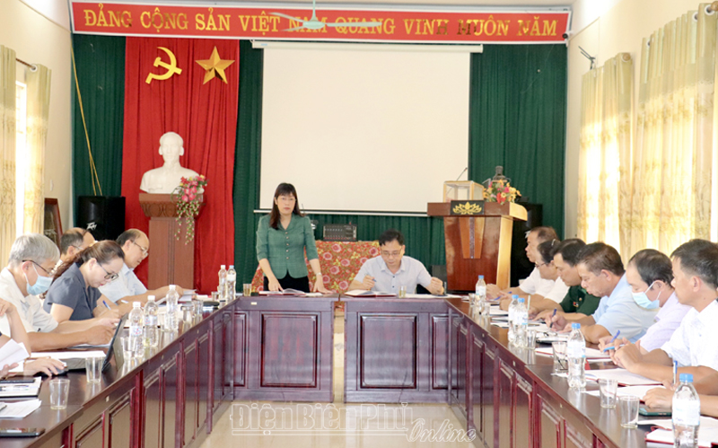 Thường trực Huyện ủy Điện Biên kiểm tra tại xã Thanh Hưng