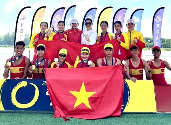 Rowing trẻ Việt Nam giành 7 HCV giải châu Á