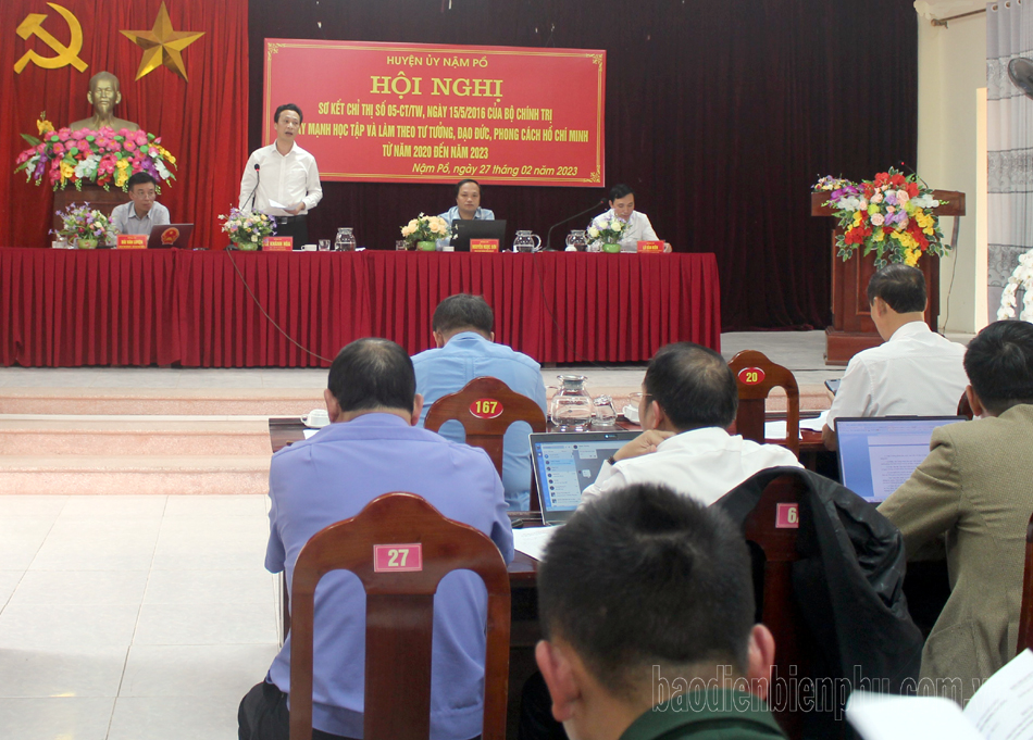 Huyện Nậm Pồ sơ kết Chỉ thị 05 của Bộ Chính trị về học tập và làm theo Bác