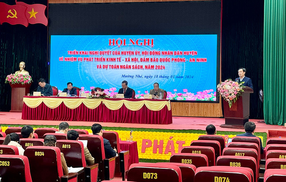 Huyện Mường Nhé đề ra 10 giải pháp thực hiện nhiệm vụ năm 2024