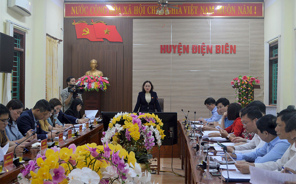 Đoàn Đại biểu Quốc hội tỉnh giám sát chuyên đề tại huyện Điện Biên Đông và huyện Điện Biên